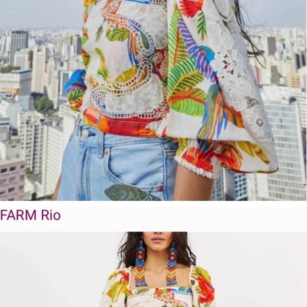 FARM Rio Multicolor Floral Blouse - Picture 10 of 10